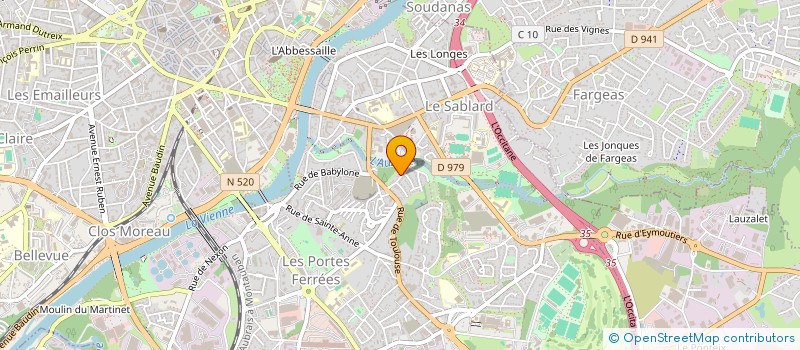 localisation de l'entreprise MONSIEUR ALAIN MENDOUGA OGUENE à LIMOGES