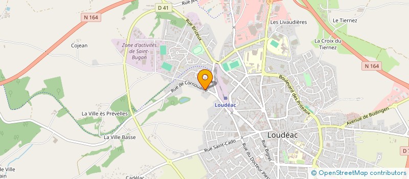 localisation de l'entreprise MONSIEUR ALAIN MENETRIER à LOUDEAC