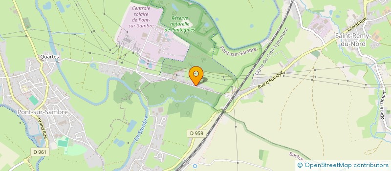 localisation de l'entreprise MONSIEUR ALAIN MENNECHEZ  PONT-SUR-SAMBRE