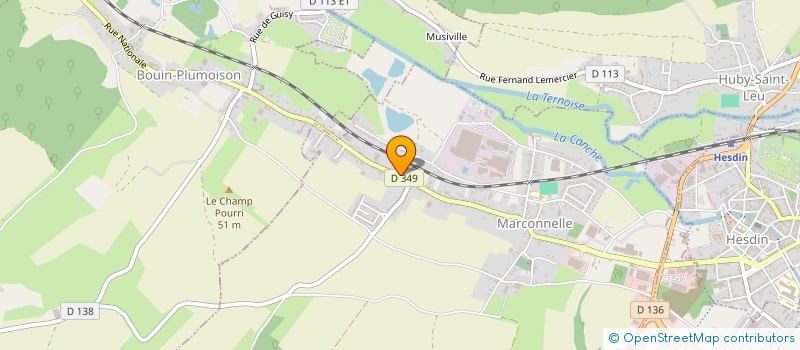 localisation de l'entreprise MONSIEUR ALAIN MENUGE  QUEND