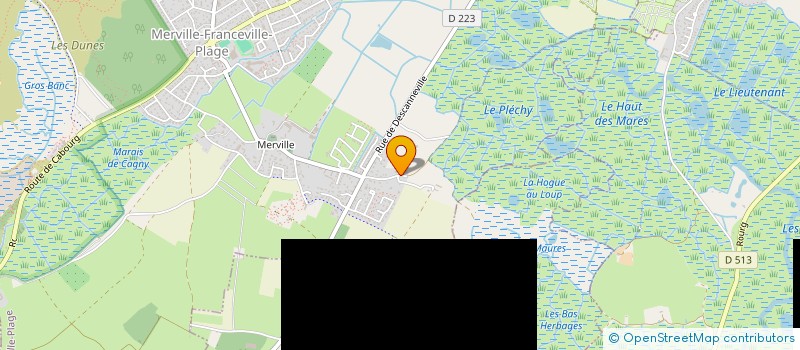 localisation de l'entreprise MONSIEUR ALAIN MEON  MERVILLE-FRANCEVILLE-PLAGE