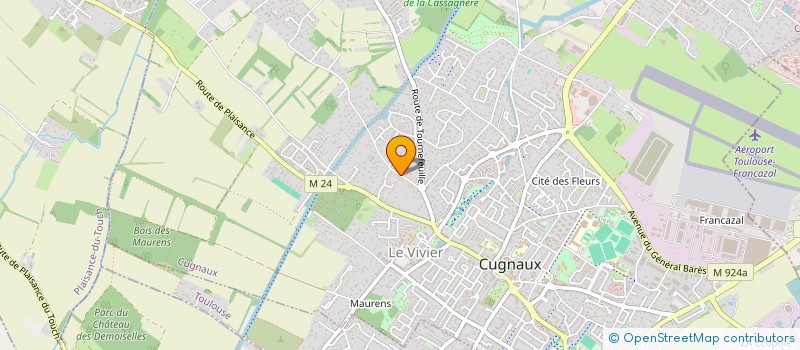localisation de l'entreprise MONSIEUR ALAIN MERCADIER à CUGNAUX