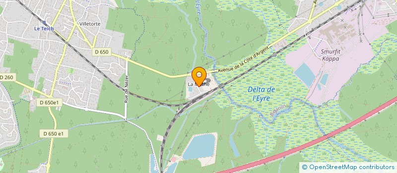 localisation de l'entreprise MONSIEUR ALAIN MERCADIEU  LE TEICH