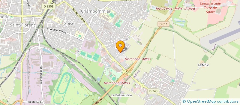 localisation de l'entreprise MONSIEUR ALAIN MERCIER  NIORT