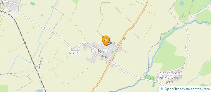 localisation de l'entreprise MONSIEUR ALAIN MERCIER  CHARBOGNE