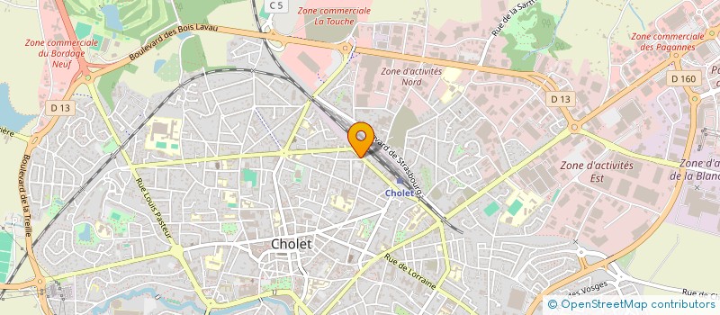 localisation de l'entreprise MONSIEUR ALAIN MERLAUD à CHOLET