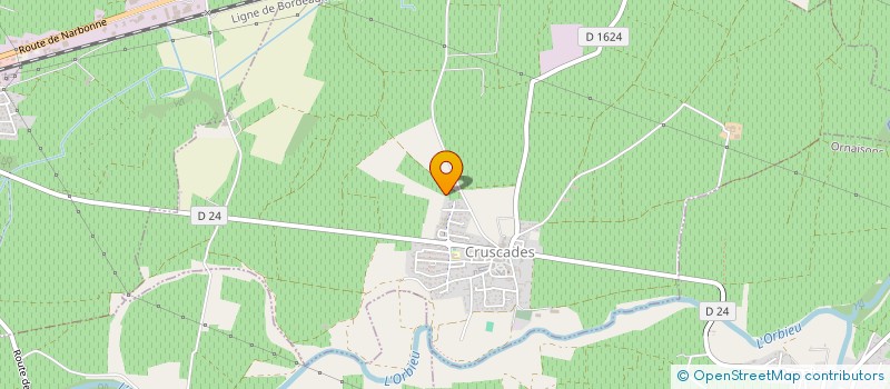 localisation de l'entreprise MONSIEUR ALAIN MERLE  CRUSCADES