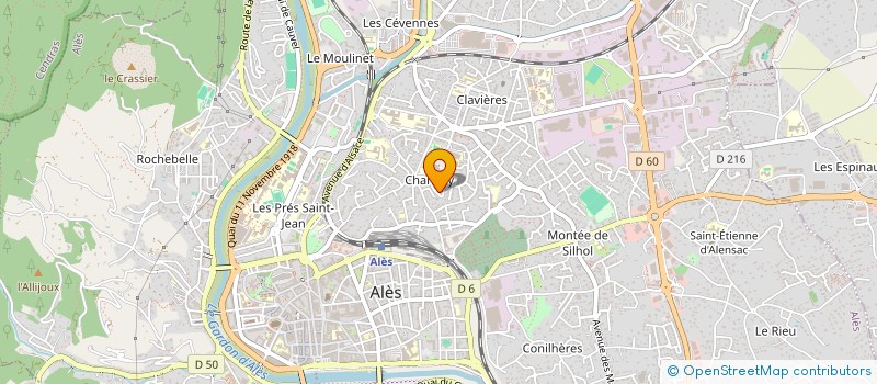 localisation de l'entreprise MONSIEUR ALAIN MERLE  ALES