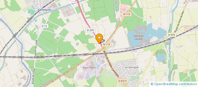 localisation de l'entreprise MONSIEUR ALAIN MERLIN  GALLARGUES-LE-MONTUEUX