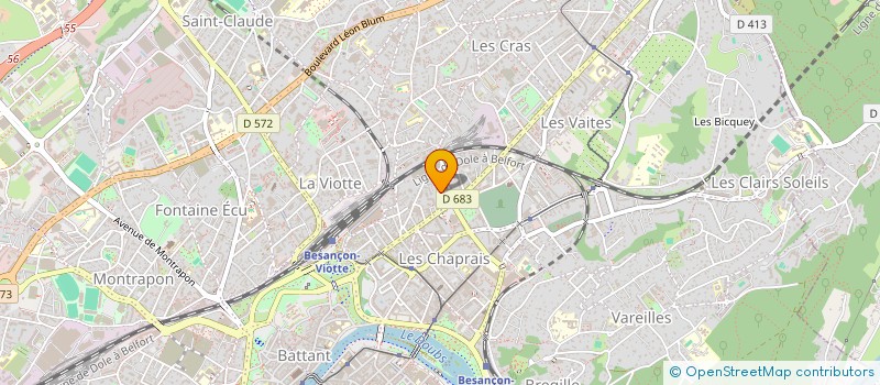 localisation de l'entreprise MONSIEUR ALAIN MERMET  BESANCON