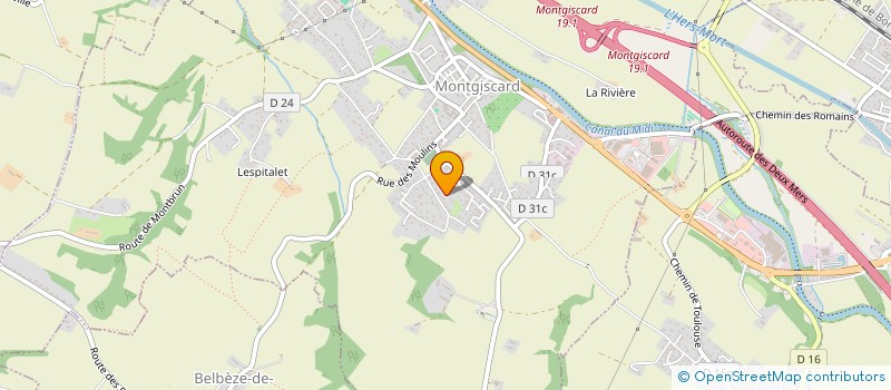 localisation de l'entreprise MONSIEUR ALAIN MESAS  MONTGISCARD