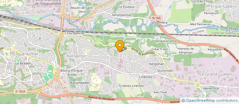 localisation de l'entreprise MONSIEUR ALAIN MESCAM à QUIMPER