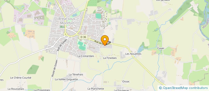 localisation de l'entreprise MONSIEUR ALAIN MESSAGER  BREAL-SOUS-MONTFORT