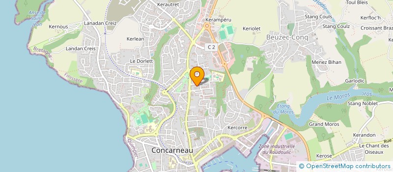 localisation de l'entreprise MONSIEUR ALAIN MEST  CONCARNEAU