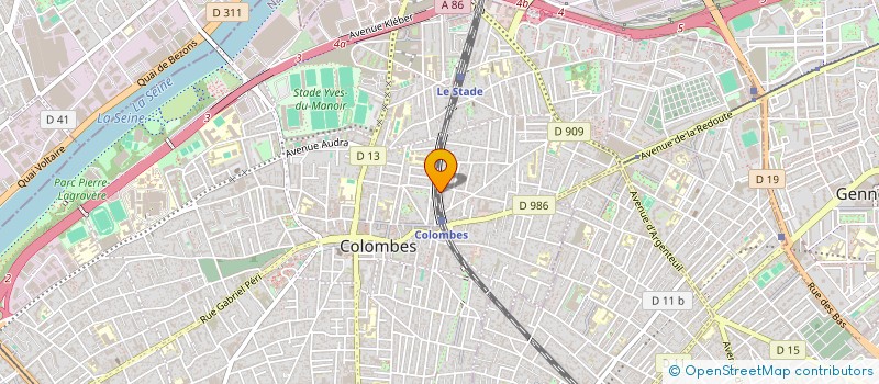 localisation de l'entreprise MONSIEUR ALAIN METAYER à COLOMBES