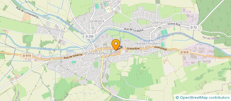 localisation de l'entreprise MONSIEUR ALAIN METZGER  VAL-DE-MODER