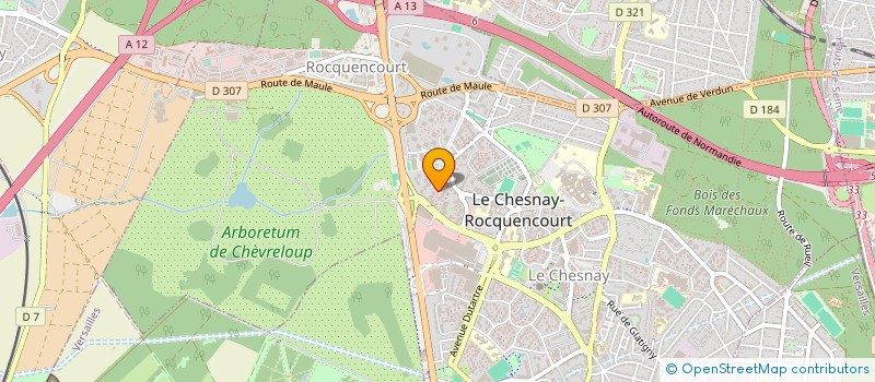 localisation de l'entreprise MONSIEUR ALAIN MEUNIER  LE CHESNAY-ROCQUENCOURT