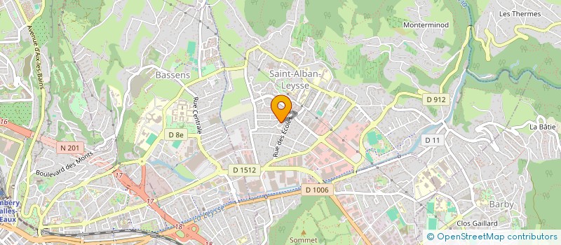 localisation de l'entreprise MONSIEUR ALAIN MEUNIER  SAINT-ALBAN-LEYSSE