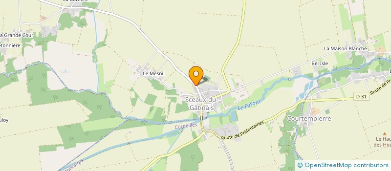 localisation de l'entreprise MONSIEUR ALAIN MEUSNIER à SCEAUX-DU-GATINAIS