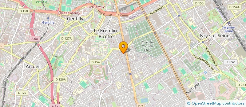 localisation de l'entreprise MONSIEUR ALAIN MEYER  LE KREMLIN-BICETRE