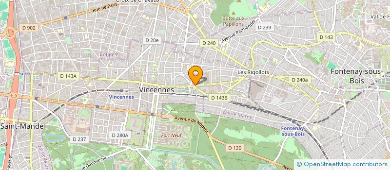 localisation de l'entreprise MONSIEUR ALAIN MEYNIER  VINCENNES