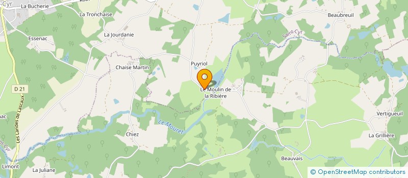 localisation de l'entreprise MONSIEUR ALAIN MEYNIER à SAINT-LAURENT-SUR-GORRE