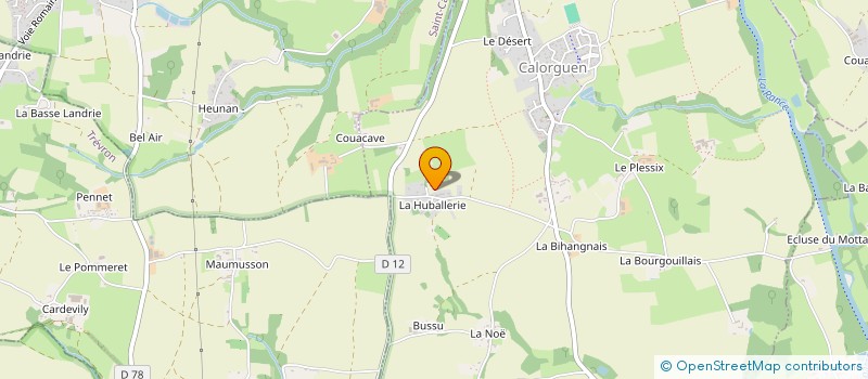 localisation de l'entreprise MONSIEUR ALAIN MEYRE à CALORGUEN