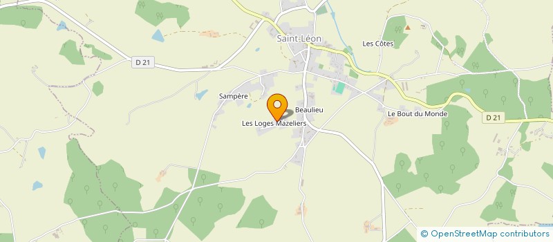 localisation de l'entreprise MONSIEUR ALAIN MICHALET  SAINT-LEON