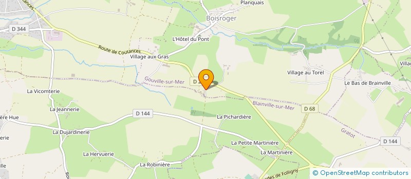 localisation de l'entreprise MONSIEUR ALAIN MICHEL  GOUVILLE-SUR-MER