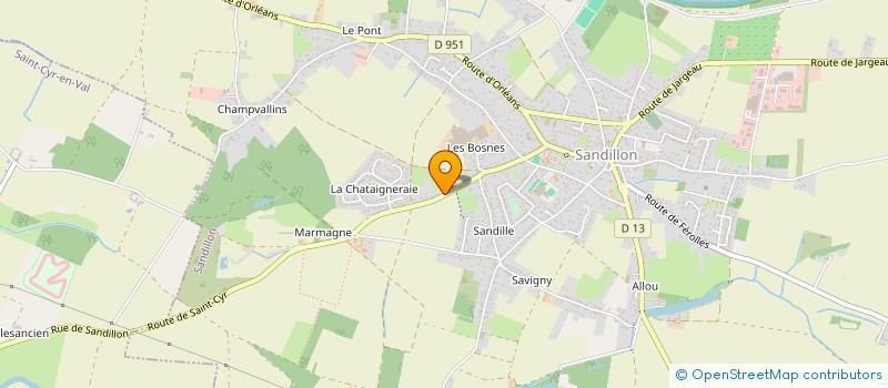 localisation de l'entreprise MONSIEUR ALAIN MICHEL à SANDILLON