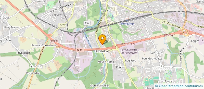 localisation de l'entreprise MONSIEUR ALAIN MICHELET  PLOULEC'H