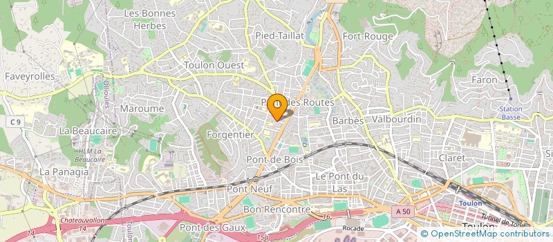 localisation de l'entreprise MONSIEUR ALAIN MICHON  TOULON