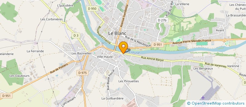 localisation de l'entreprise MONSIEUR ALAIN MIGEON à LE BLANC