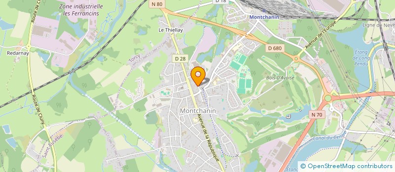 localisation de l'entreprise MONSIEUR ALAIN MIGEWANT  MONTCHANIN