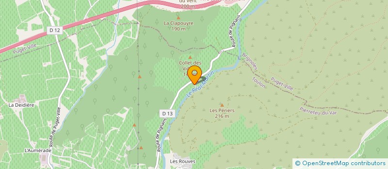 localisation de l'entreprise MONSIEUR ALAIN MILANO  PIERREFEU-DU-VAR