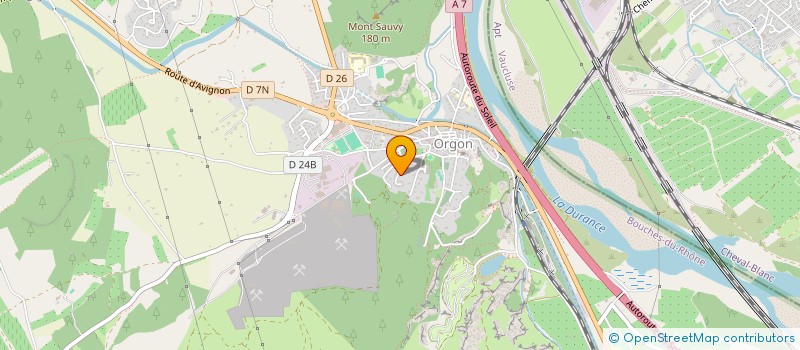 localisation de l'entreprise MONSIEUR ALAIN MILANO  ORGON