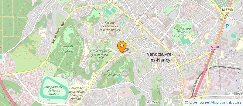 localisation de l'entreprise MONSIEUR ALAIN MILLERAND  VANDUVRE-LES-NANCY