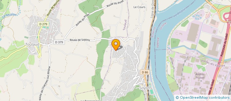 localisation de l'entreprise MONSIEUR ALAIN MILLON à SOYONS