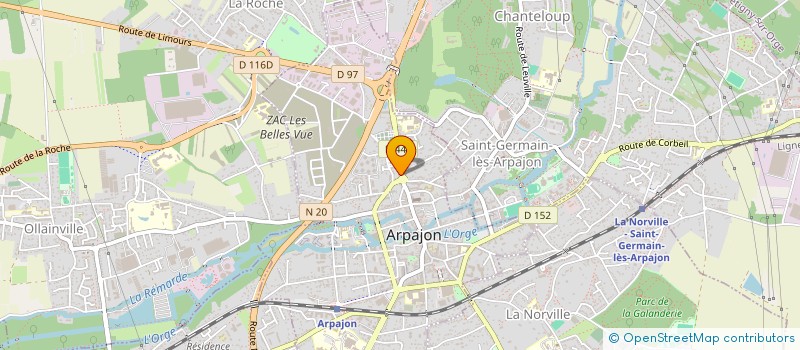 localisation de l'entreprise MONSIEUR ALAIN MINSENDE MAFUMBA à ARPAJON