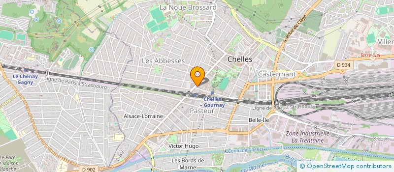 localisation de l'entreprise MONSIEUR ALAIN MISGAULT à CHELLES