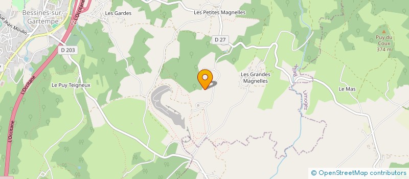 localisation de l'entreprise MONSIEUR ALAIN MISTRI  BESSINES-SUR-GARTEMPE