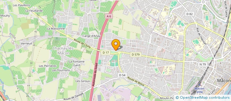 localisation de l'entreprise MONSIEUR ALAIN MITTON  CHARNAY-LES-MACON