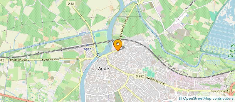 localisation de l'entreprise MONSIEUR ALAIN MOALLIC  AGDE