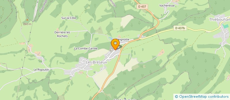 localisation de l'entreprise MONSIEUR ALAIN MOINE  LES BRESEUX