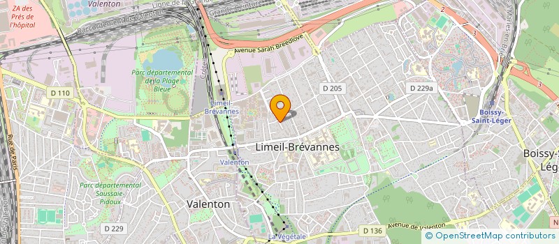 localisation de l'entreprise MONSIEUR ALAIN MOINET  LIMEIL-BREVANNES