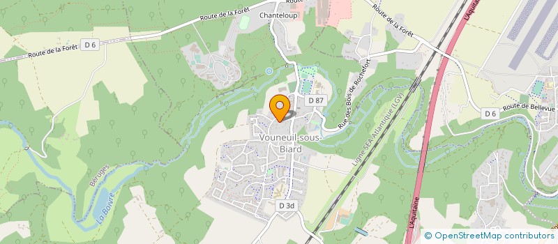 localisation de l'entreprise MONSIEUR ALAIN MOIROUD  VOUNEUIL-SOUS-BIARD