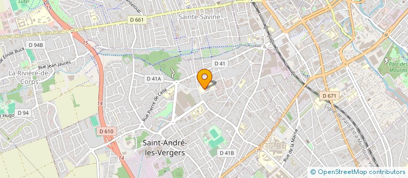 localisation de l'entreprise MONSIEUR ALAIN MOITRY  SAINT-ANDRE-LES-VERGERS