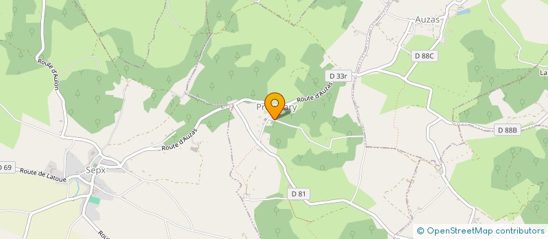 localisation de l'entreprise MONSIEUR ALAIN MOLLE  SAINT-MARTORY