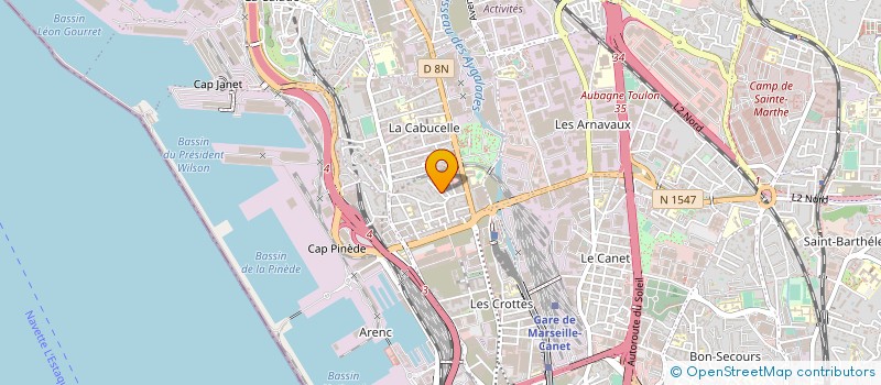 localisation de l'entreprise MONSIEUR ALAIN MOLTA à MARSEILLE