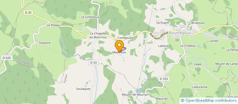 localisation de l'entreprise MONSIEUR ALAIN MOMBOISSE à ROUMEGOUX